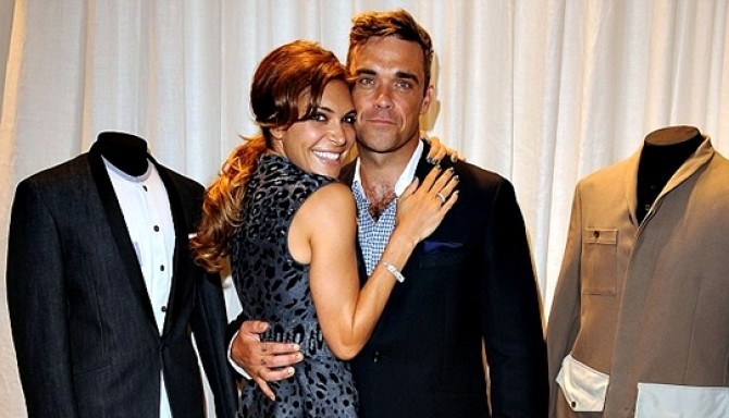 Robbie Williams impreuna cu sotia sa