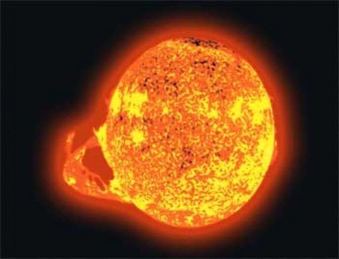 Erupție solară
