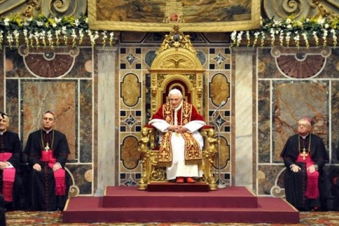 Pope Benedict XVI Gives State Of The World Address  dece
