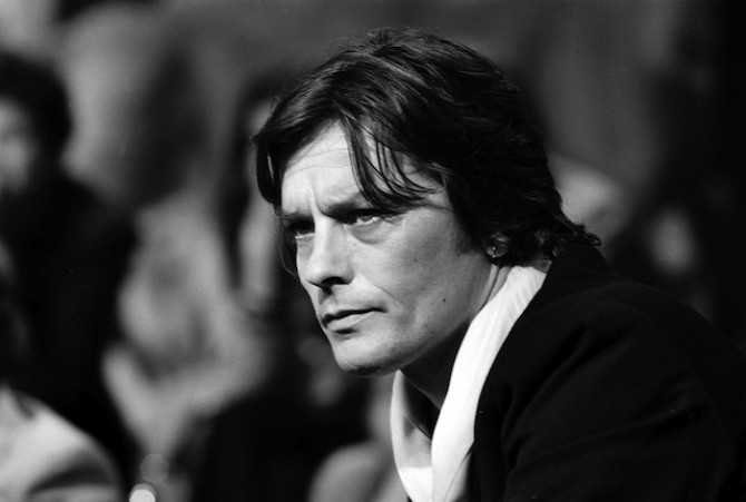Alain Delon, French actor. About 1980