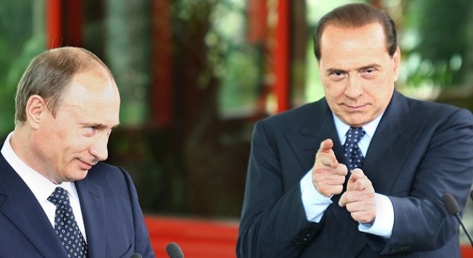 Berlusconi pistol jurnalista Putin divort