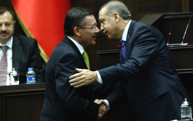 Primarul Gökçek și președintele Erdogan