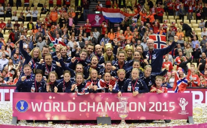 Norvegia, câștigătoarea CM de handbal feminin în 2015