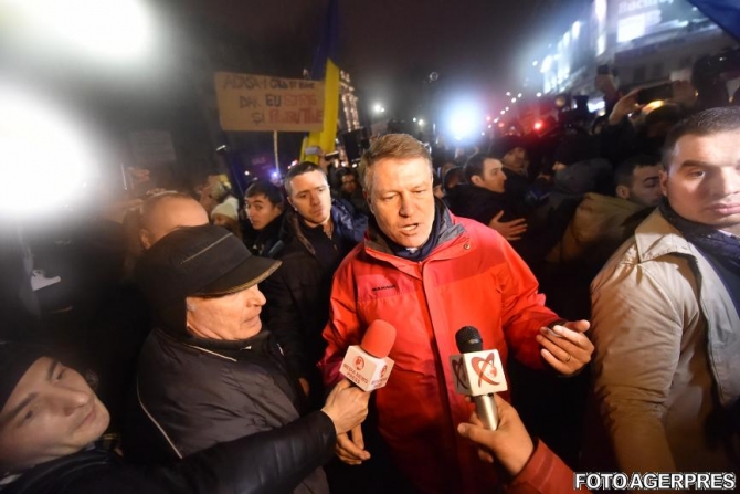 Klaus Iohannis proteste