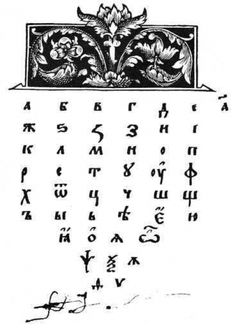 Image result for alfabetul chirilic bulgaresc