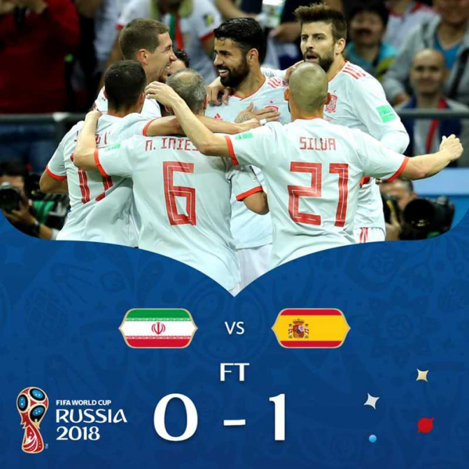 Iran-Spania, @fifaworldcup / facebook
