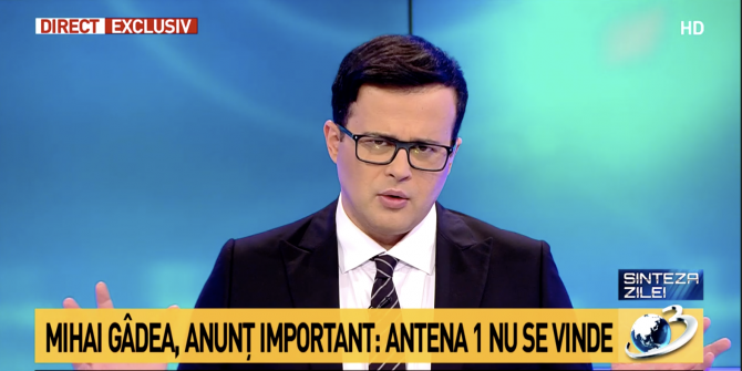 Antena 1 Se Vinde Fake News Mihai Gadea Dialog Cu