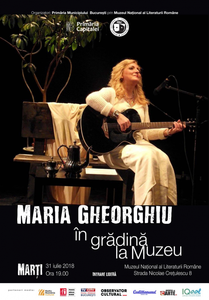 Maria Gheorghiu – concert la Muzeul Literaturii