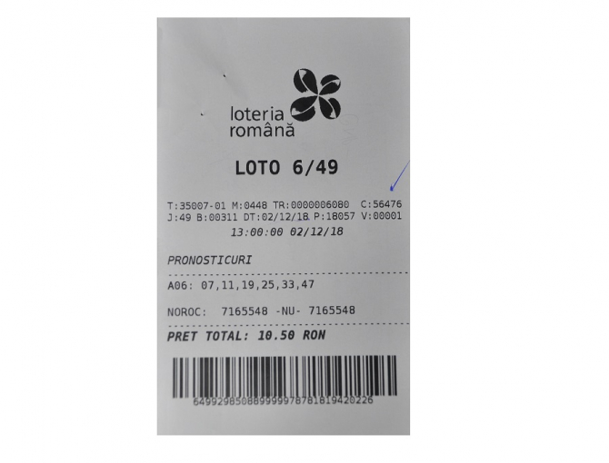 Loto 6/49 - Premiul de 3,7 milioane de euro, ridicat. De unde este câștigătorul