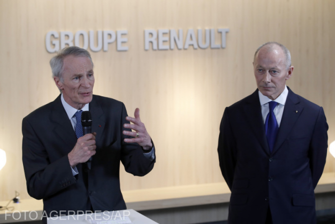 Jean-Dominique Senard (preşedinte) şi Thierry Bollore (director general)