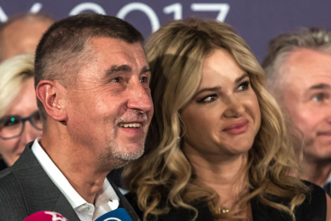 Premierul ceh Andrej Babis și soția sa Monika
