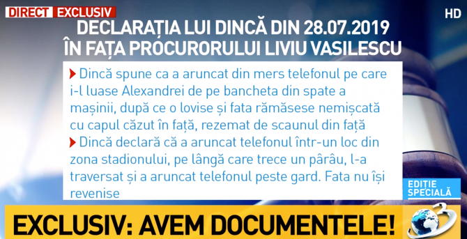 Declarațiile lui Dincă în fața anchetatorilor Captură FOTO Antena 3