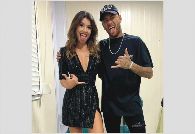 Paula Fernandes și Neymar. foto: Paula Fernandes - Instagram