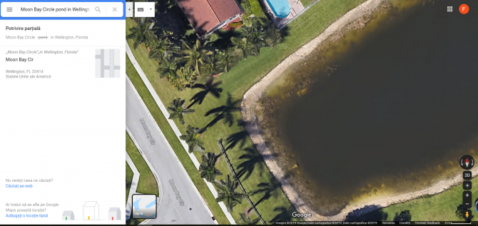 Captură Google Earth - Rămăşiţele unui bărbat din Florida dispărut din 1997, descoperite cu ajutorul Google Earth