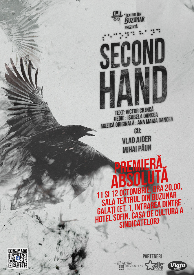 Teatrul din Buzunar Galați,  premiera absolută „Second Hand”