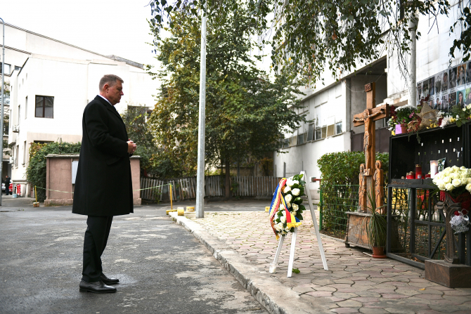 Klaus Iohannis la Colectiv Foto: Administrația Prezidențială