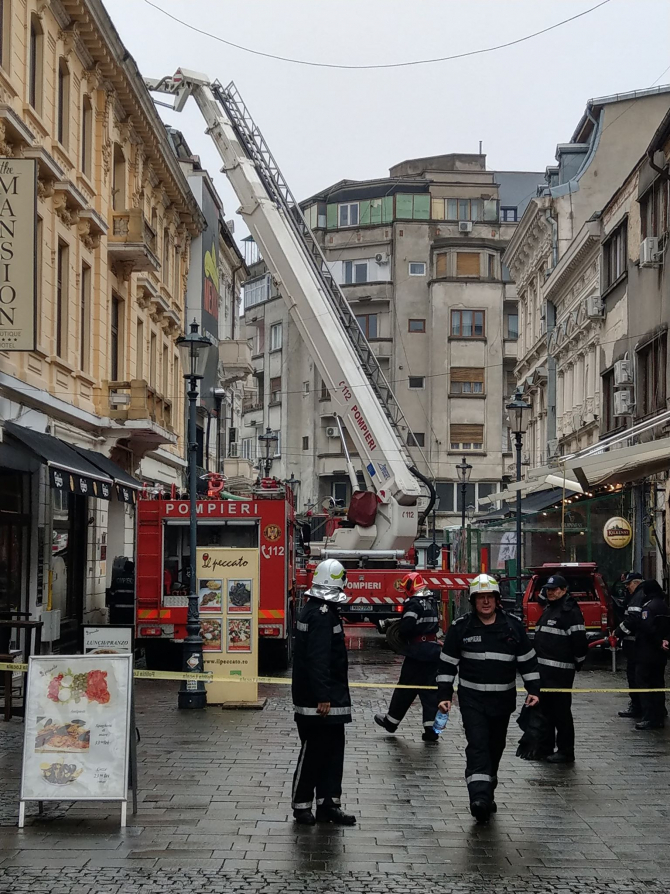 Incendiu pe strada Franceza