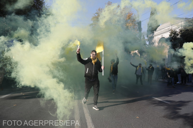 Protest în Georgia. Foto: Agerpres. 