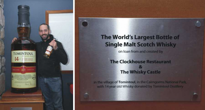 Cea mai mare sticlă de whisky din lume, vândută la prețul unei garsoniere. foto: just-whisky.co.uk