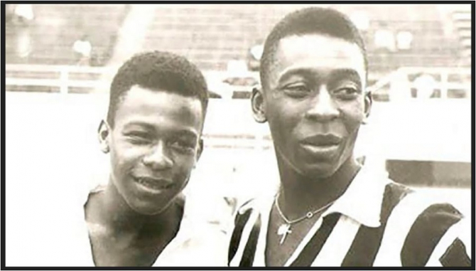 Zoca și Pelé au jucat pentru Santos. foto: @SantosFC