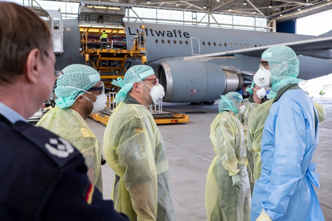 Reacţia Germaniei la pandemia COVID-19. foto: Bundeswehr - FB