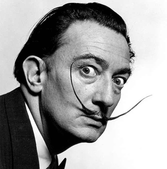 Celebra mustaţă a lui Dalí s-a conservat perfect