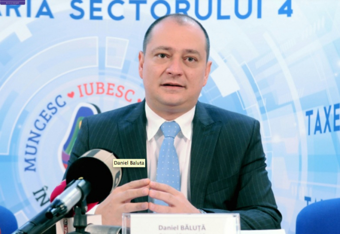 Daniel Băluță , primarul Sectorului 4