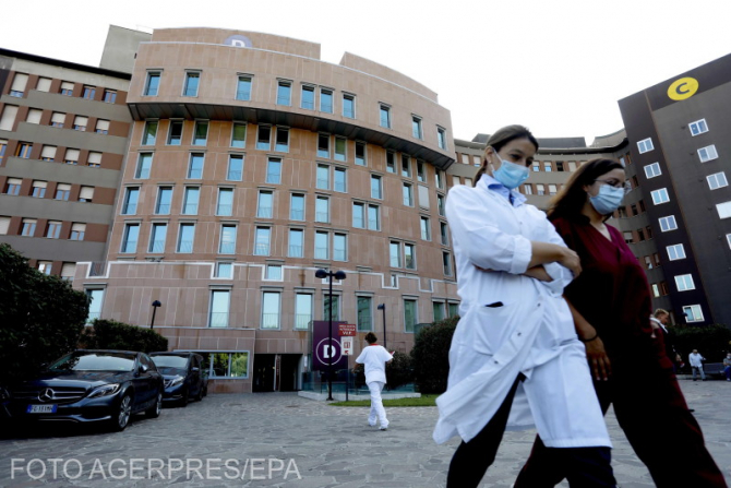 Spitalul San Raffaele, unde este internat Silvio Berlusconi /  Sursa foto: Agerpres