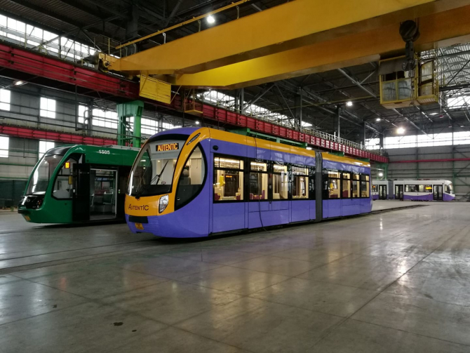 Cum vor arăta noile tramvaie Foto: Facebook Astra Arad