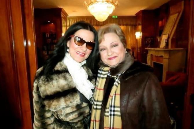Angela Gheorghiu, alături de Luminița Constantinescu. Foto Facebook Angela Gheorghiu