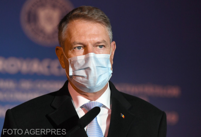 Klaus Iohannis s-a vaccinat vineri anti-Covid-19
 / Foto Agerpres