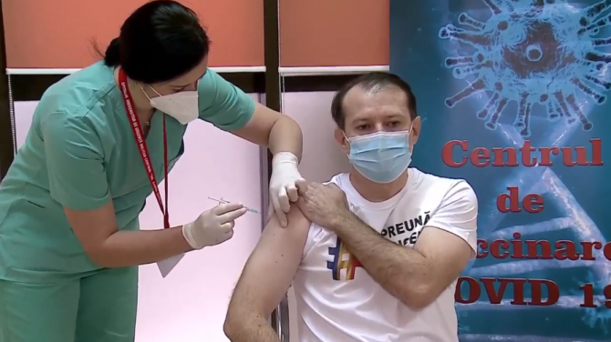 Florin Cîțu, primele declarații după ce s-a vaccinat anti-COVID
