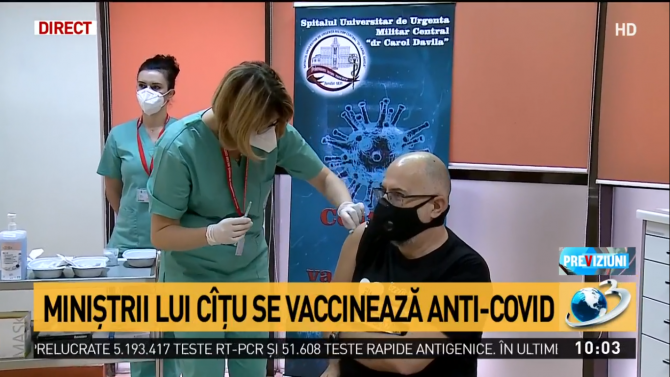 Ministrii Cabinetului Cîţu s-au vaccinat anti COVID-19