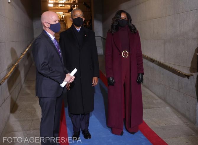 Michelle Obama, în ziua în care Joe Biden a depus jurământul de învestire în funcţia de preşedinte al SUA