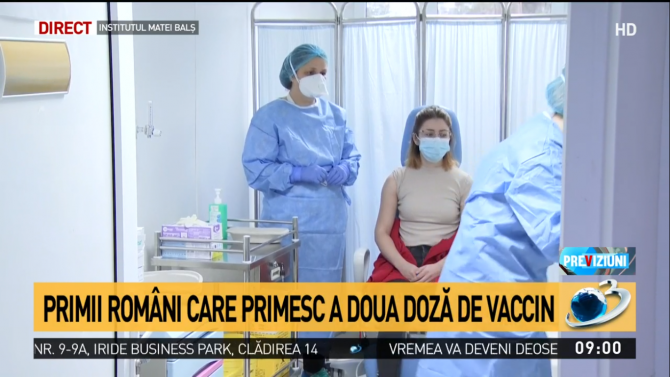 Mihaela Anghel, primul român vaccinat anti COVID-19, primeşte a doua doză