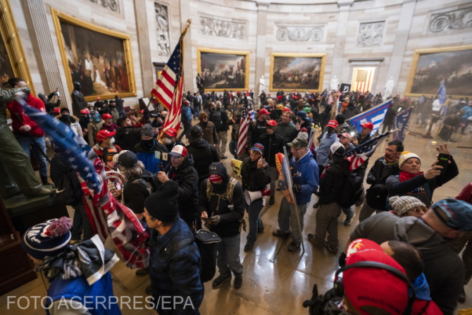 Protestatarii au asaltat Capitoliul SUA, pe 6 ianuarie