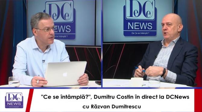 Dumitru Costin, invitat în emisiunea ”Ce se întâmplă?” de la DC News