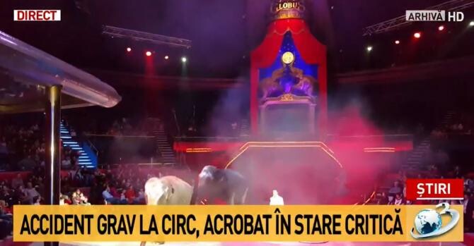 Accident grav la circ. Acrobat, în stare CRITICĂ / Captură Antena 3