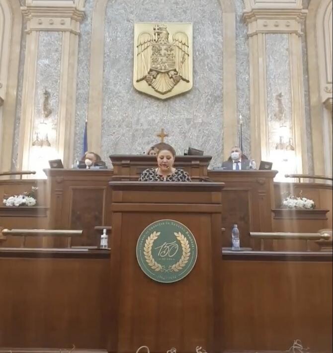 Diana Șoșoacă, EXCLUSĂ din AUR. Ultimul ATAC în PARTID. ”Dați-mă afară cu poliția”/ foto captură foto video Parlament