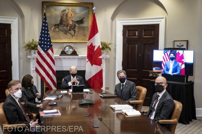 Joe Biden a avut o întâlnire cu Justin Trudeau, prima de acest gen din mandat