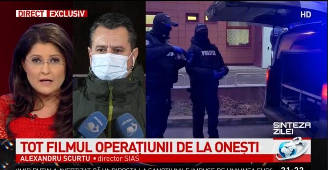 Alexandru Scurtu, declarații despre operațiunea de la Onești / Captură Antena3