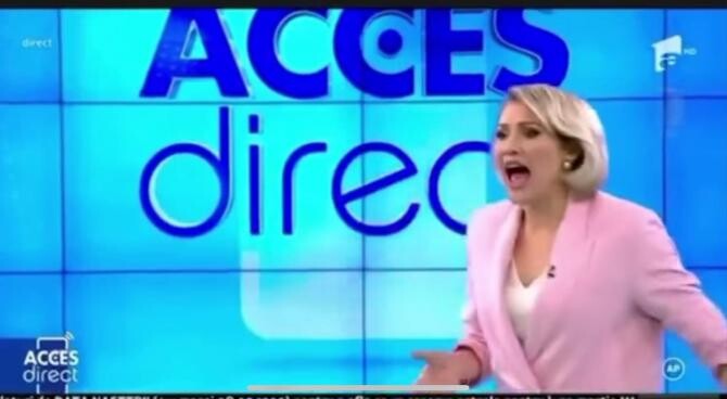 Mirela Vaida, atacată în direct / Captură Antena1