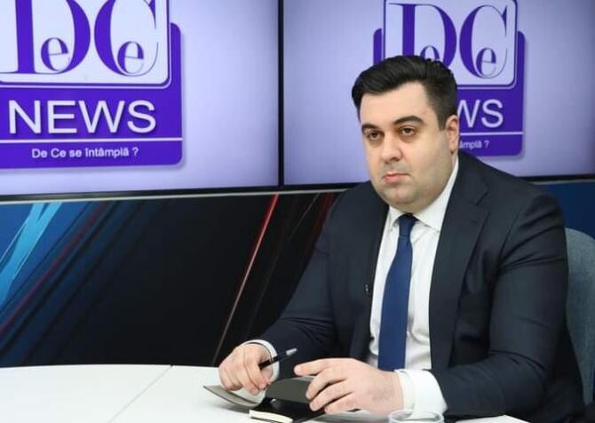 Răzvan Cuc, la DCNewsTV / Foto: Crișan Andreescu