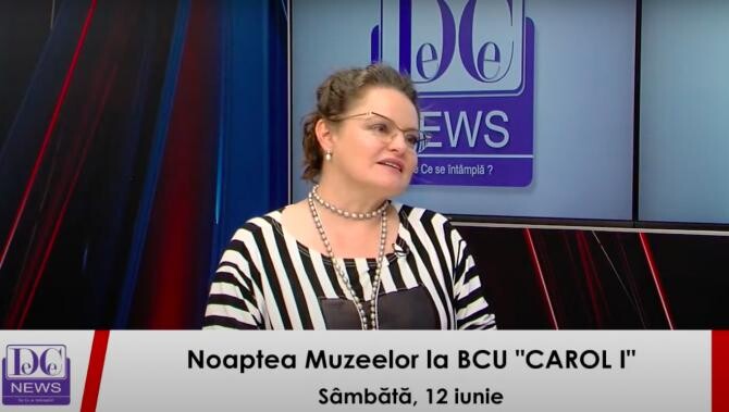Mireille Rădoi, director BCU Carol I, la DCNewsTV