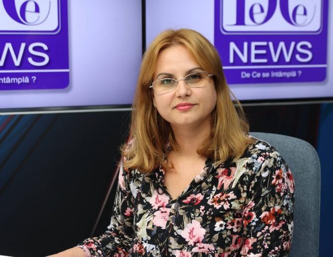 Mirela Polifronie (ANM), la DC News TV / Foto Crișan Andreescu