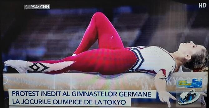 Protest inedit la Jocurile Olimpice. Cum au apărut îmbrăcate sportivele germane la Tokyo / Captură foto Antena 3 via CNN