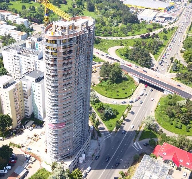 Bloc Cluj, cel mai înalt din România