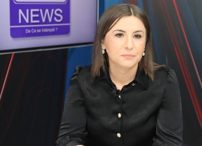 Ioana Constantin, la DC News TV / Foto: Crișan Andreescu