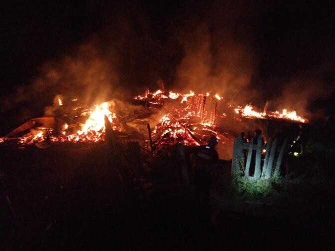 Incendiu violent pe creasta munților Latoriței, zona Voineasa / Foto:  Facebook Salvamont Vâlcea