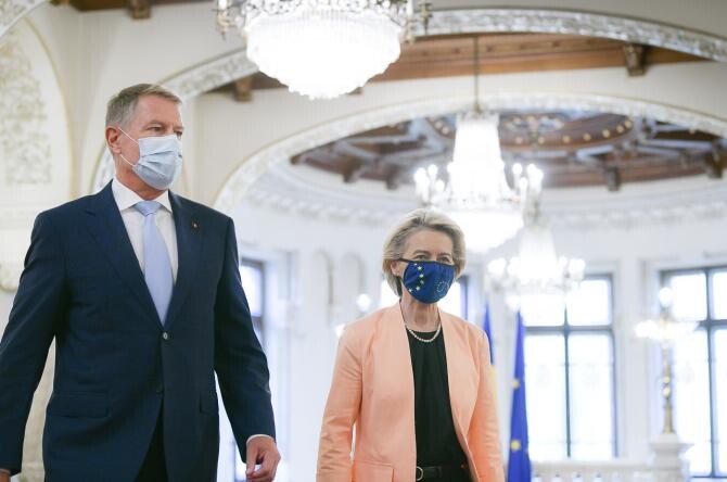 Ursula von der Leyen și Klaus Iohannis / Foto: presidency.ro